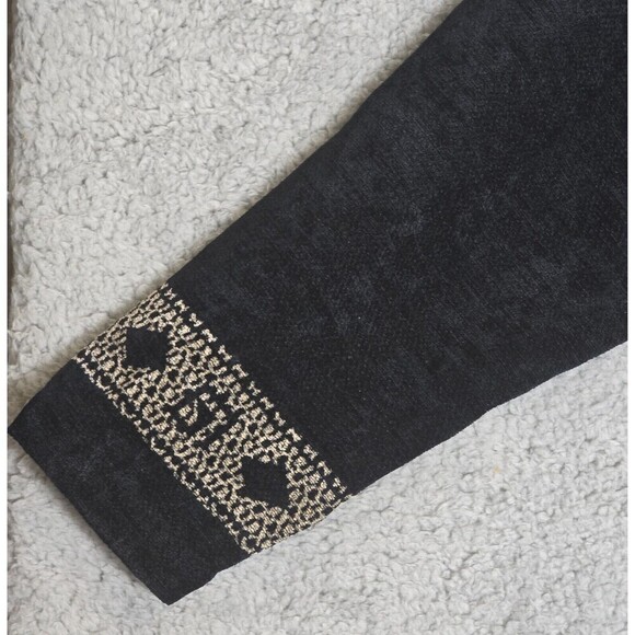 Chicos Design Womens Black Shacket 1 US Sm Full Zip Aztec‎ Tribal Southwestern - Picture 4 of 10